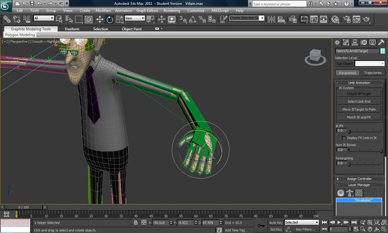 Настройка скелета и оснастка персонажа - Skinning and Rigging