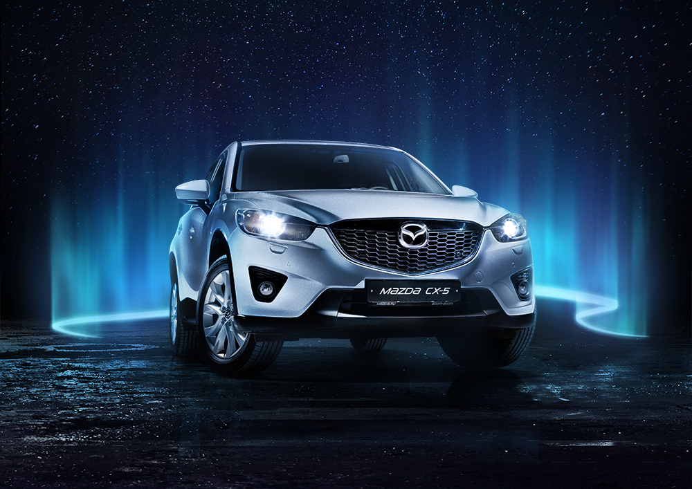 Mazda CX-5 северное сияние